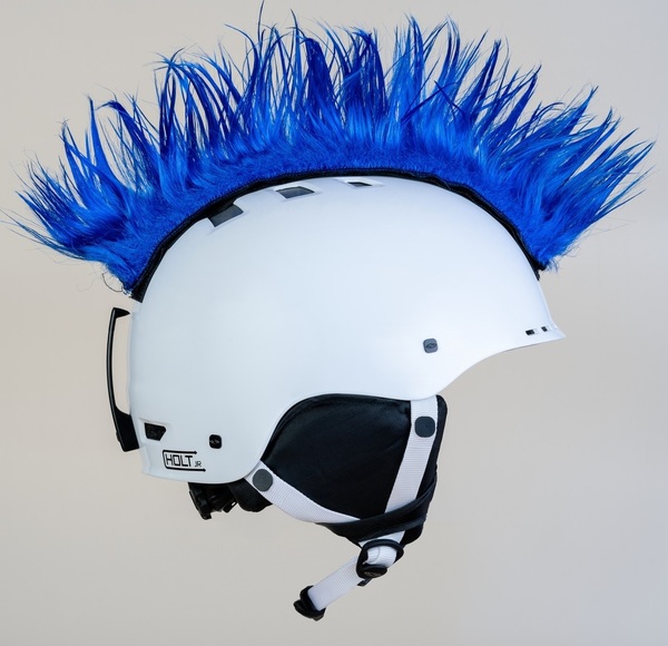 Crazy Uši číro na helmu Wiggystyle Mohawk Dark Blue 24/25