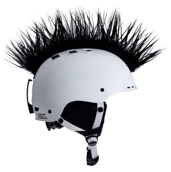 Crazy Uši číro na helmu Wiggystyle Mohawk Black 24/25