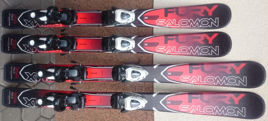 Salomon X-Wing Fury Jr Red + TZ5 ( Testovací lyže )