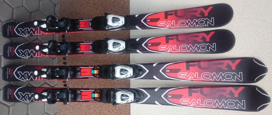 Salomon X-Wing Fury Jr Red + TZ5 ( Testovací lyže )