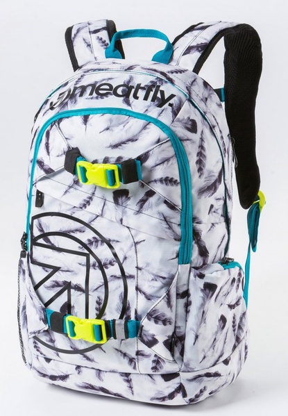 Meatfly Basejumper 3 20L N - Feather White Print