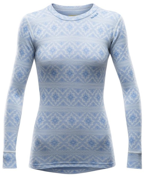 Dámské triko merino Devold Ona Woman Shirt Cash Blue 285 226 232A