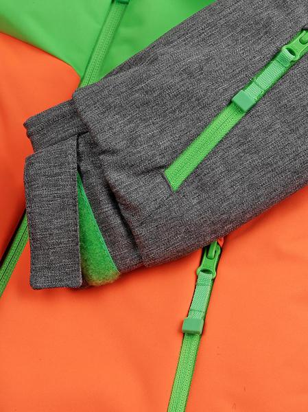 Stuf David Junior Jacket Grey/lime/orange