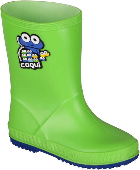 Holínky COQUI Rainy lime/blue 8506 24/25