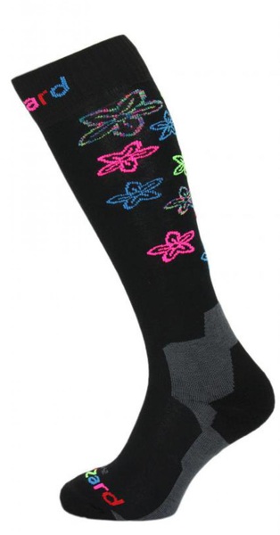 Blizzard Viva Flowers ski socks black/flowers 180125 24/25