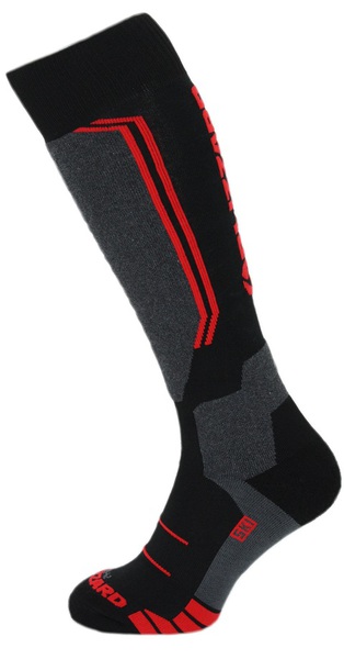 Blizzard Allround wool ski socks black/anthracite/red 180120 24/25