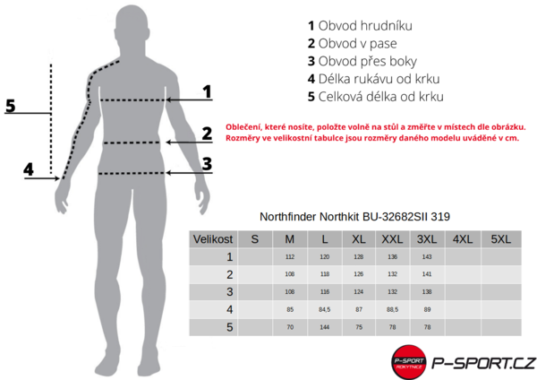 Sbalitelná Bunda Northfinder Northkit BU-32682SII 319 Grey 24/25