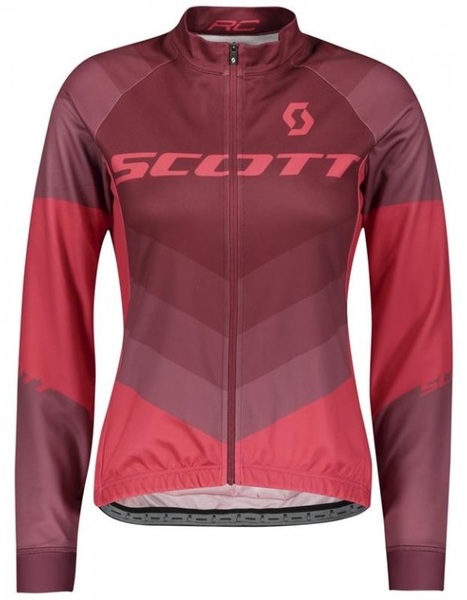 Dámská cyklistická bunda Scott RC AS WP Jacket Tibetian Red/Azalea Pink 267539