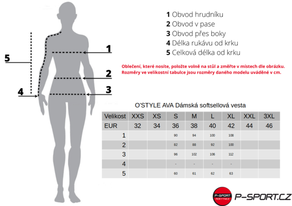 O'STYLE AVA Dámská softsellová vesta černá