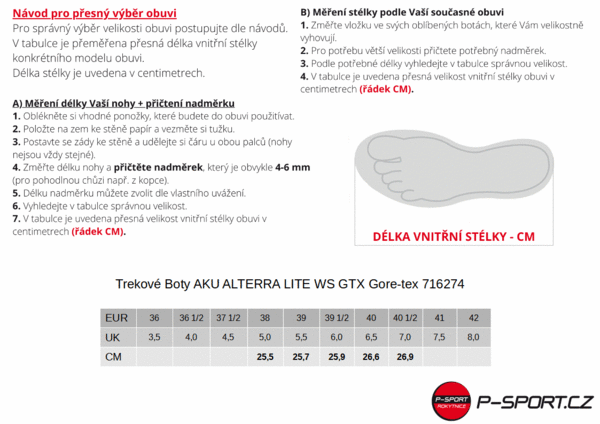 Trekové Boty AKU ALTERRA LITE WS GTX Gore-tex 716274 24/25