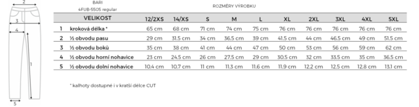 Pánské funkční termo kalhoty O'STYLE Bari 4FUB-5505 černé 23/24