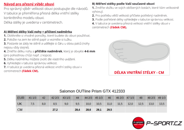 Boty Salomon OUTline Prism GTX Gore-tex 412333 