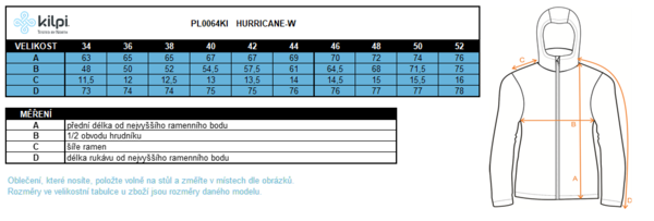 Dámská Outdoorová bunda Kilpi HURRICANE-W PL0064KIBLK černá 