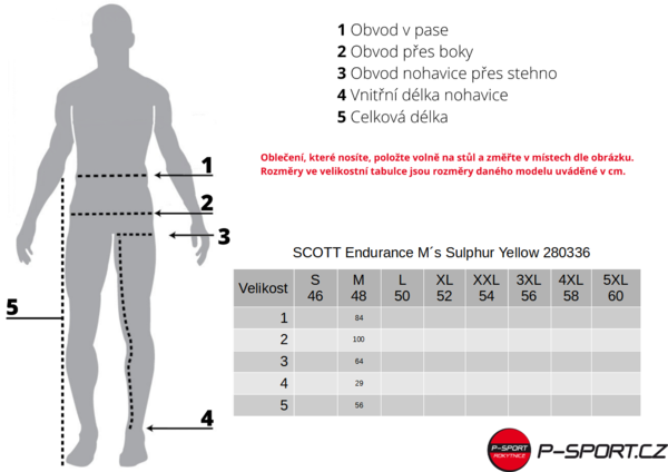 Pánské cyklistické šortky SCOTT Endurance M´s s vložkou Sulphur Yellow 280336