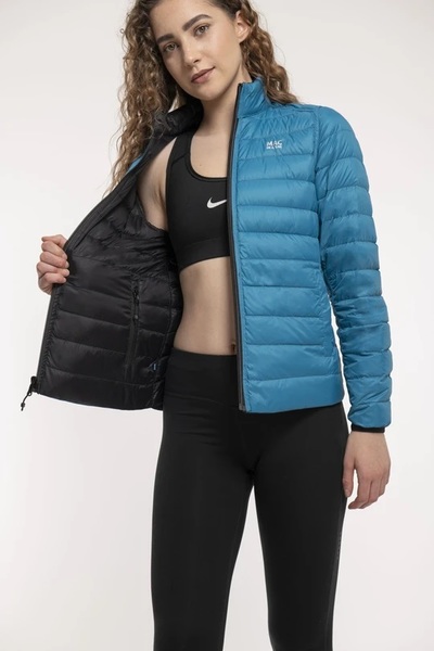 Dámská péřová bunda Mac In a Sac Polar Packable Women's Down Jacket Black Teal 24/25