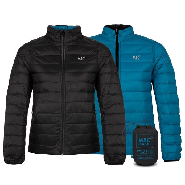 Dámská péřová bunda Mac In a Sac Polar Packable Women's Down Jacket Black Teal 24/25