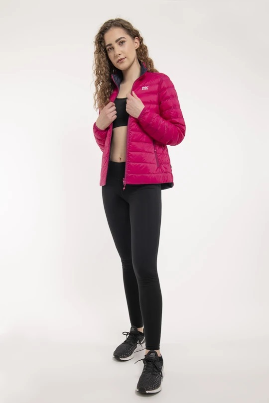 Dámská péřová bunda Mac In a Sac Polar Packable Women's Down Jacket Fuchsia  Navy 24/25 - Skladem, v akci