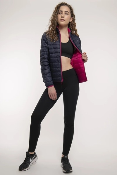 Dámská péřová bunda Mac In a Sac Polar Packable Women's Down Jacket Fuchsia Navy 24/25