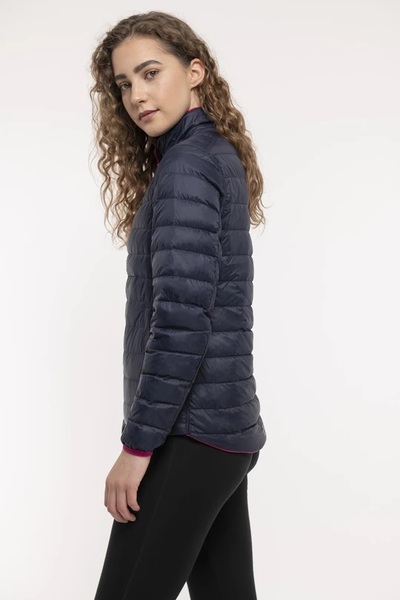 Dámská péřová bunda Mac In a Sac Polar Packable Women's Down Jacket Fuchsia Navy 24/25