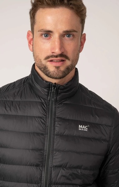 Pánská péřová bunda Mac In a Sac Polar Packable Men's Down Jacket Jet Black Charcoal 24/25