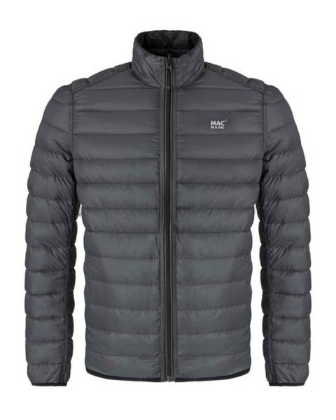 Pánská péřová bunda Mac In a Sac Polar Packable Men's Down Jacket Jet Black Charcoal 24/25