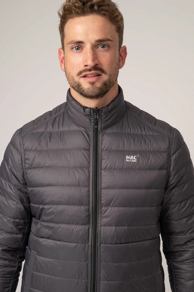 Pánská péřová bunda Mac In a Sac Polar Packable Men's Down Jacket Jet Black Charcoal 24/25