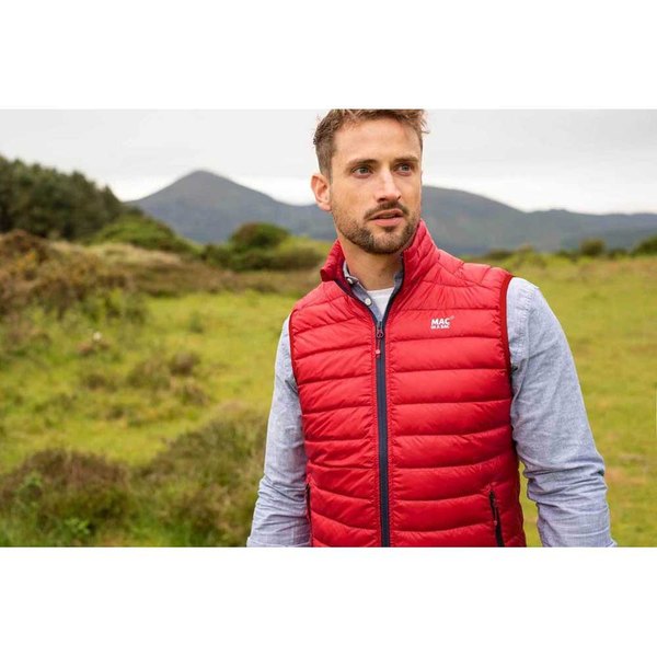 Pánská péřová vesta Mac In a Sac Alpine Packable Men's Down Gilet Red 24/25