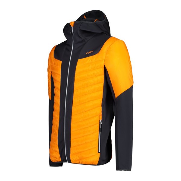 Pánská bunda CMP Campagnolo Man Hybrid Jacket Fix Hood 31z2307-C652 Orange 23/24