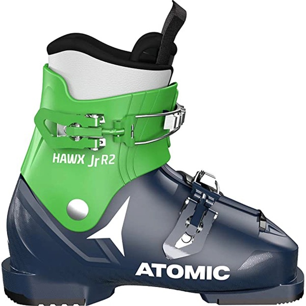 Lyžařské boty ATOMIC Hawx Jr R2 Dark Blue/Green (použité sjezdové boty)