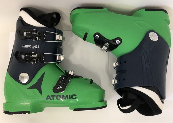 Lyžařské boty ATOMIC Hawx Jr R3 Dark Blue/Green (použité sjezdové boty)