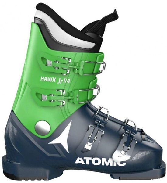 Lyžařské boty ATOMIC Hawx Jr R4 Dark Blue/Green (použité sjezdové boty)