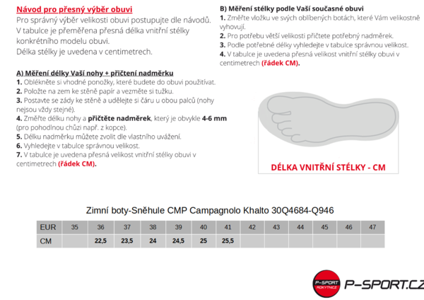 Zimní boty-Sněhule CMP Campagnolo Khalto 30Q4684-Q946 24/25