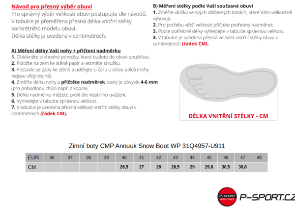 Zimní boty CMP Annuuk Snow Boot WP 31Q4957-U911 24/25