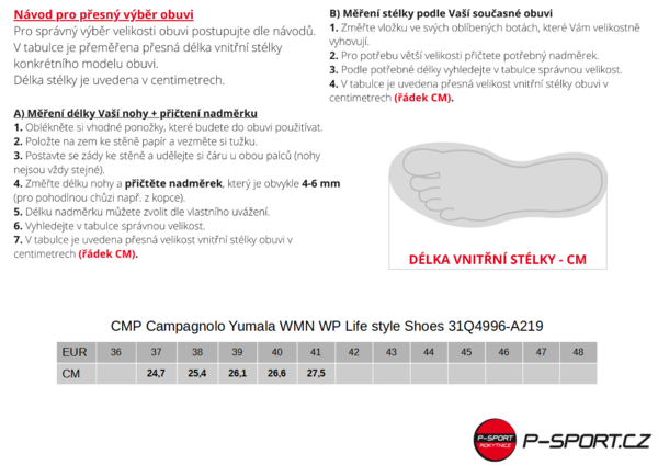 Dámské zimní boty CMP Campagnolo Yumala WMN WP Life style Shoes 31Q4996-A219 24/25