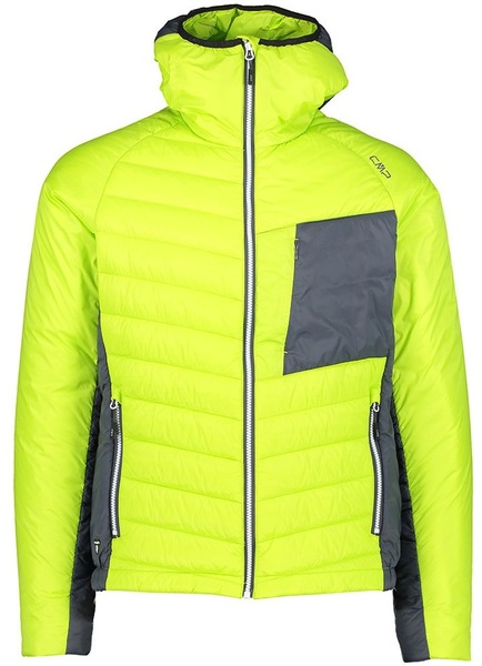 Pánská bunda CMP Campagnolo Man Jacket Fix Hood Primaloft 31Z2247-E112 Acido 23/24