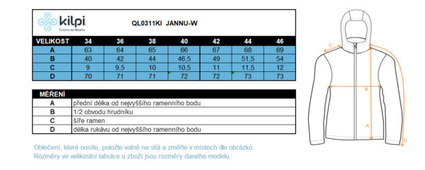 Dámský funkční rolák Merino Kilpi Jannu-W QL0311KILPN 