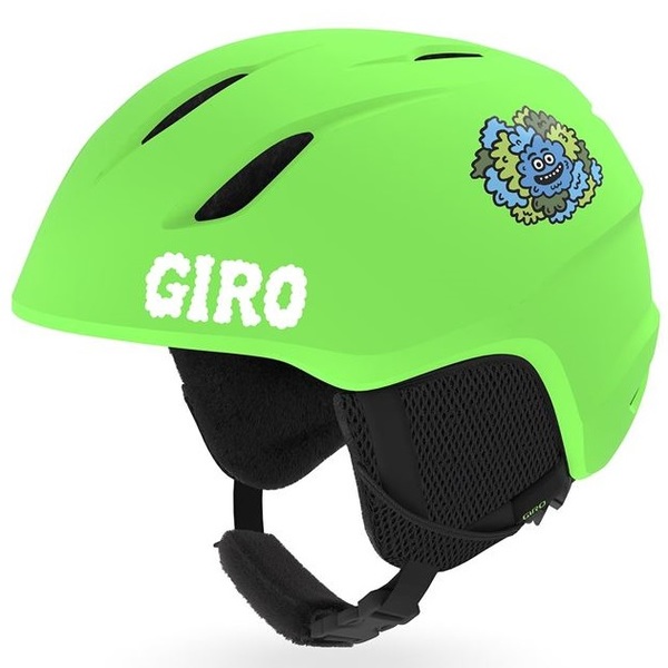 Dětská lyžařská helma Giro Launch Mat Bright Green/Lilnugs 24/25