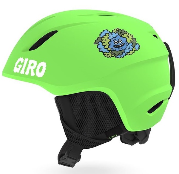 Dětská lyžařská helma Giro Launch Mat Bright Green/Lilnugs 24/25