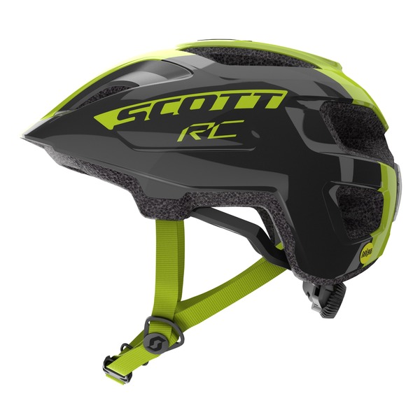 Dětská helma na kolo Scott Spunto Junior Black/Radium Yellow RC 275232 24/25