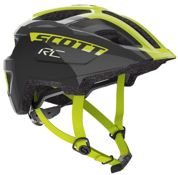 Dětská helma na kolo Scott Spunto Junior Black/Radium Yellow RC 275232 24/25