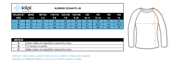 Chlapecká mikina Kilpi VESANTO-JB - Tmavě modrá NJ0060KIDBL 