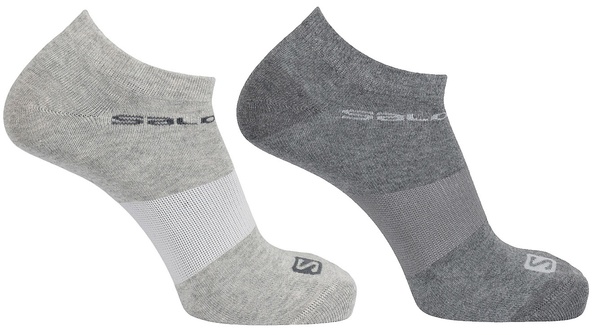 Ponožky Salomon Festival Socks 2-Pack LC1335800 Light Gray Heather/Medium Gray Heather 