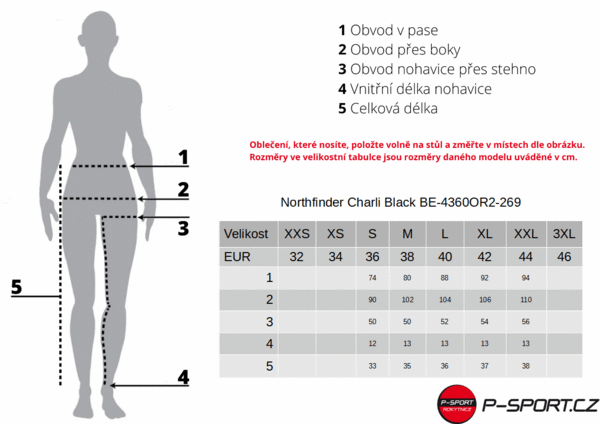 Dámské šortky Northfinder Charli Black BE-4360OR2-269 24/25