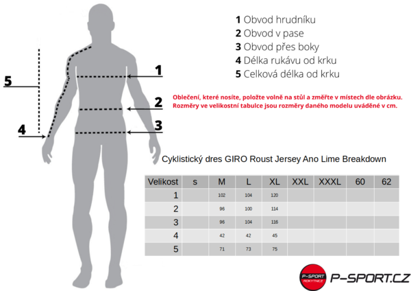 Cyklistický dres GIRO Roust Jersey Ano Lime Breakdown 23/24