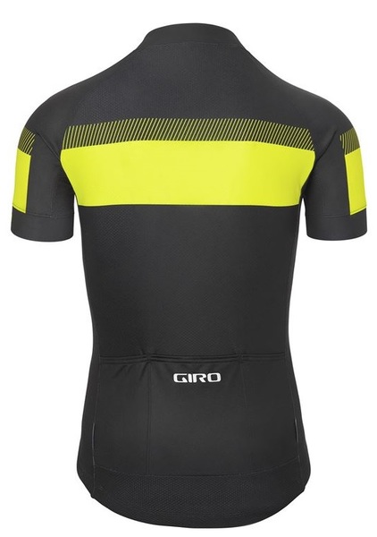 Cyklistický dres GIRO Chrono Sport Jersey Black/Hi Yellow Sprint 23/24