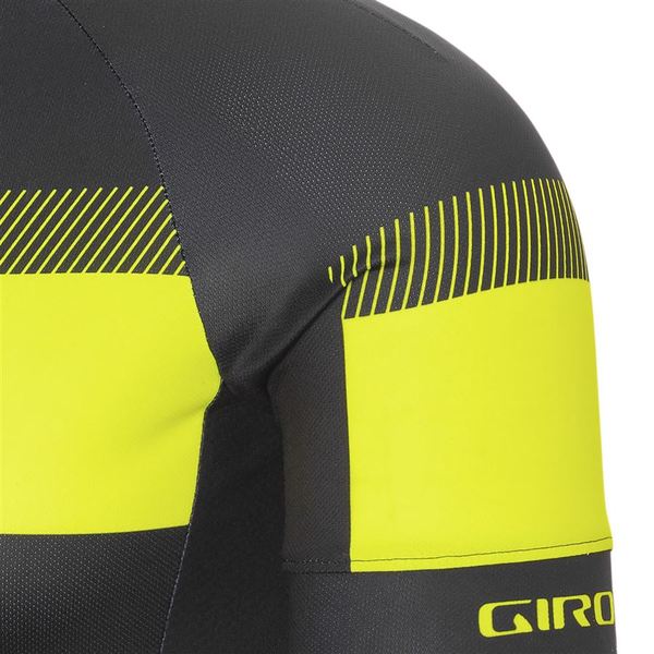 Cyklistický dres GIRO Chrono Sport Jersey Black/Hi Yellow Sprint 23/24