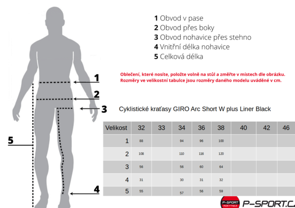 Cyklistické kraťasy GIRO Arc Short W plus Liner Black 23/24