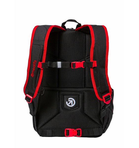 Školní batoh Meatfly Basejumper Red/Black + penál zdarma 22 L 24/25