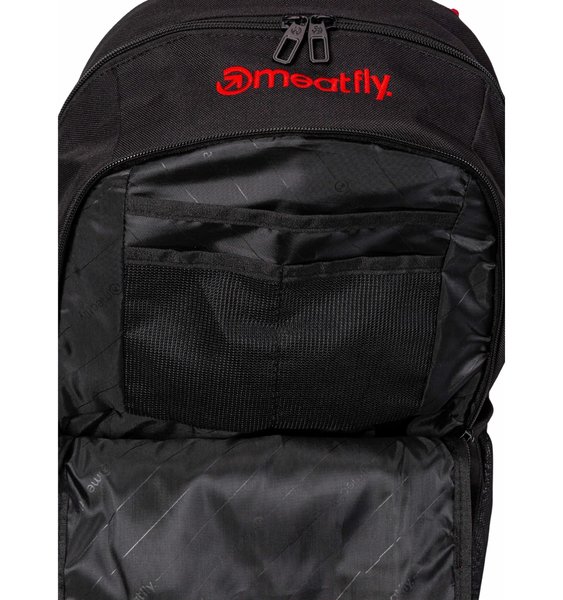 Školní batoh Meatfly Basejumper Red/Black + penál zdarma 22 L 24/25