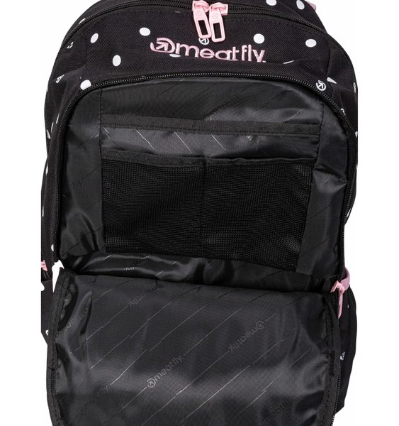 Školní batoh Meatfly Basejumper Black Dots + penál zdarma 22 L 24/25